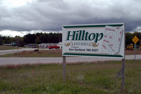 Hilltop Drive-In Theatre - Sign For Subdivision (newer photo)